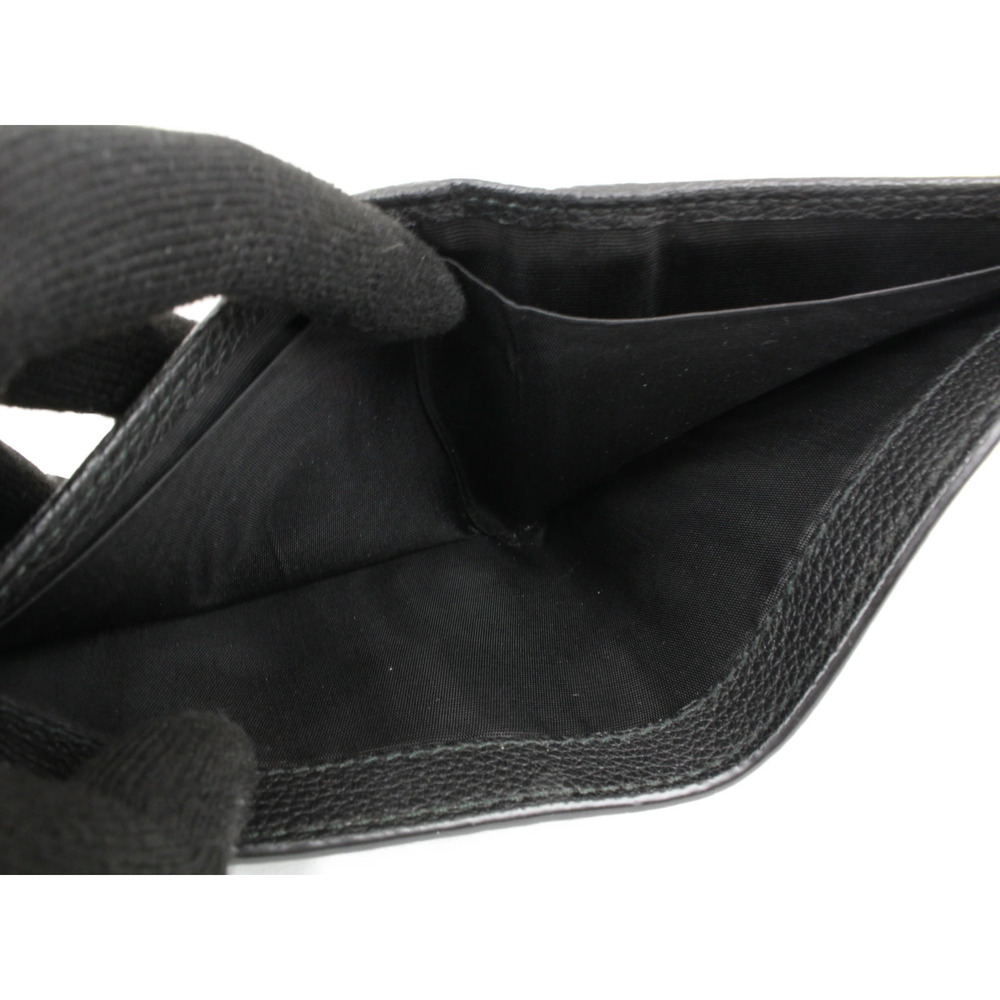 GUCCI Leather Wallet Bi fold Sherry Black - Picture 10 of 10